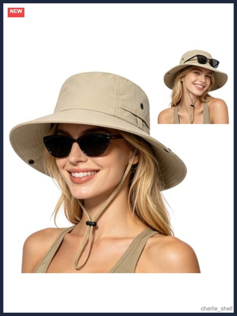 Wide Brim Bucket Sun Hat UPF 50+ Nylon Fishing Hat Unisex